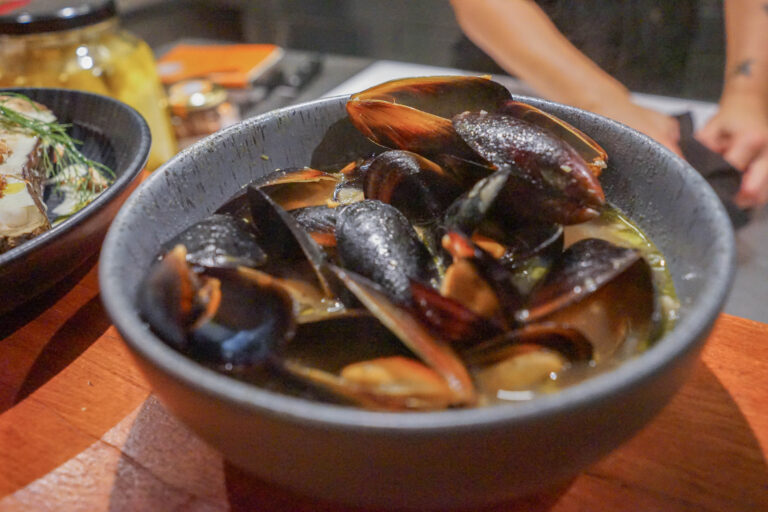 Foto del platillo de mejillones